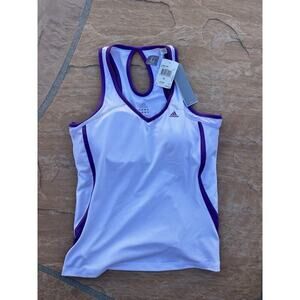 Adidas size XL White Purple NWT climacool tank top CC